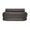 A black leather toiletry bag with zippered bottom and rolled top detail—perfectly sleek to pair with your BOHO Mini Crossbody Concealed Carry Purse, Washable, American Cowhide for organized travel.