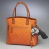 Town Tote Concealed Carry Purse USA Cowhide GTM-51 - back view
