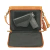 Clutch Concealed Carry Purse Distressed Buffalo GTM-CZY/22 - open interior view