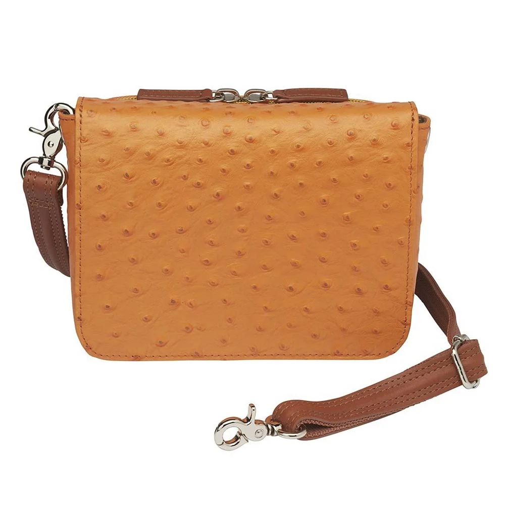 Crossbody Organizer Concealed Carry Purse USA Cowhide GTM-15 - featured