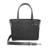 Shoulder Tote Concealed Carry Purse USA Cowhide GTM-86 - Black - back view