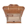 Shoulder Tote Concealed Carry Purse USA Cowhide GTM-86 - Tan - open interior view